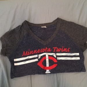 Minnesota Twins Womens  Vneck T-shirt